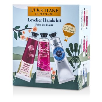 Lovelier Hands Kit: 2x Rose Velvet 30ml + 2x Pivoine Flora 30ml + 2x Manteca Shea 30ml