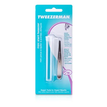 Tweezerman Mini Pinzas Inclinadas - (Acero Clásico)