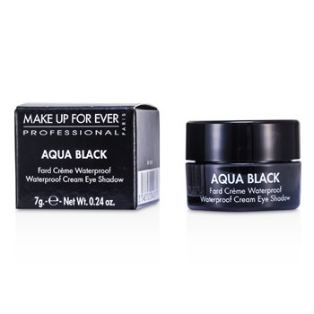 Aqua Black Waterproof Sombra de Ojos Cremosa- #1 ( Black )
