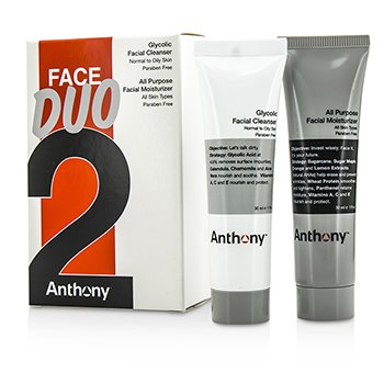 Kit Dúo Logistics For Men Face: Limpiador Glicólico Facial 30ml + Hidratante Facial Multipropósito 30ml