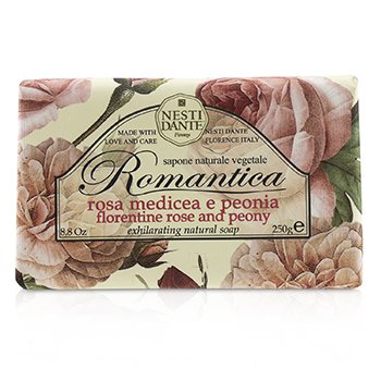 Jabón natural estimulante Romantica - Rosa florentina y peonía
