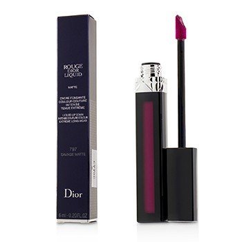 Tinte de labios líquido Rouge Dior - # 797 Savage Matte (rosa frambuesa oscuro)