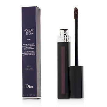 Rouge Dior Liquid Lip Stain - # 895 Fab Satin (Reddish Black)