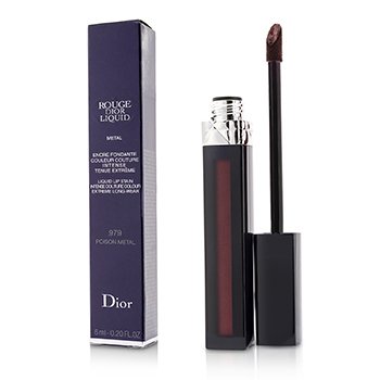 Rouge Dior Liquid Lip Stain - # 979 Poison Metal (Red Plum)