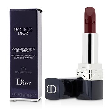 Lápiz labial Rouge Dior Couture Color Comfort & Wear - # 743 Rouge Zinnia (caja ligeramente dañada)