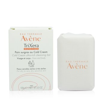 Avene TriXera Nutrition Crema Fría Ultra Rica Barra Limpiadora Facial & Corporal - Para Piel Seca a Muy Seca Sensible