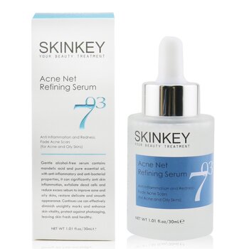 SKINKEY Acne Net Series Acne Net Suero Refinador (Para Pieles Grasas & Con Acné) - Anti Inflamación & Enrojecimiento & Desvanece Cicatrices de Acné