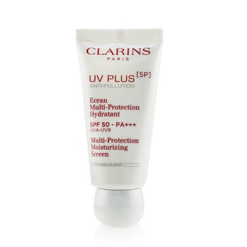 Clarins UV Plus [5P] Protector Solar Hidratante Multi-Protección Anti-Polución SPF 50 - Translucent