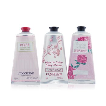 Crema de Manos Pink Flowers Colección: Pivoine Flora + Rose + Cherry Blossom