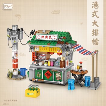 Loz LOZ Street Series - Asian Style Food Stall Building Bricks Set