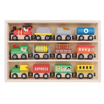 Tooky Toy Co Wooden Train Set