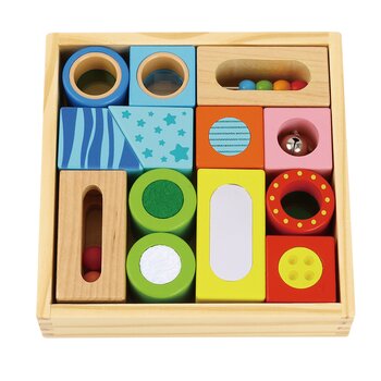 Tooky Toy Co Multifunction Blocks with Texture and Sound