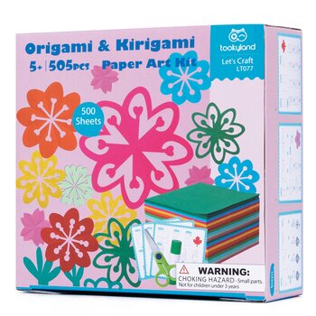 Tookyland Origami & Kirigami Paper Art Kit - Flowers