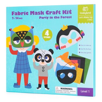 Kit de manualidades de máscaras de tela - Fiesta en el bosque