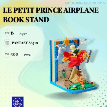Juego de ladrillos de construcción Le Petit Prince Airplane Book Stand