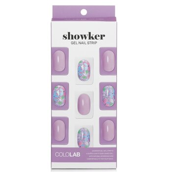 Tira de uñas de gel Showker # CSA311 Flor violeta