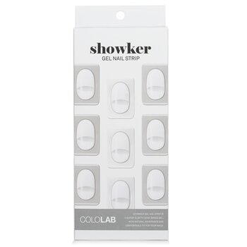 Tira de uñas de gel Showker # CNA802 Blanco clásico