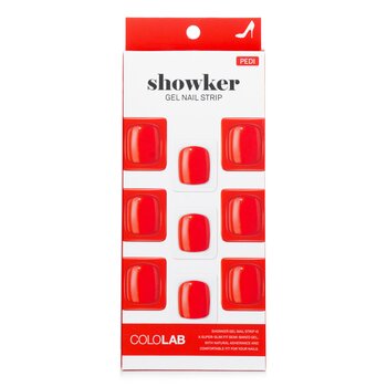 Tira de uñas de gel Showker # CPF504 Rojo real