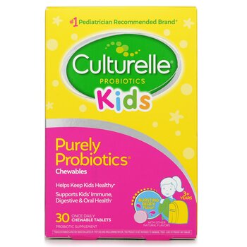 Culturelle Fórmula probiótica diaria masticable para niños - 30 tabletas