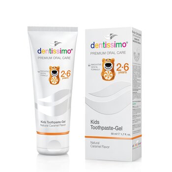 dentissimo Kids 2-6 Caramel Fluoride Free Toothpaste 1pc (50ml)