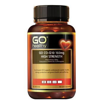 Go Healthy [Authorized Sales Agent] GO Co-Q10 160mg High Strength - 100 Softgel Caps