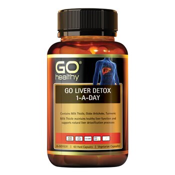 [Agente de ventas autorizado] GO Healthy GO Liver Detox 1-A-Day - 60 VegeCapsules