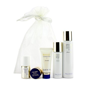 Revital Set: Loción Blanqueadora EX II 75ml/2.5oz + Hidratante Blanqueador EX II 30ml/1oz + Espuma Limpiadora I 20g/0.7oz + Serum Blanqueador AA EX 10ml/0.33oz + Vital-Perfection Crema Ciencia AAA 7ml/0.24oz