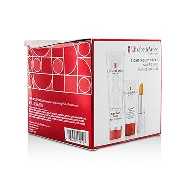 Set Eight Hour Cream Nourishing Skin Essentials: Protector de Piel El Original + Tratameiento de Manos + Barra Protectora de Labios (Caja Ligeramente Dañada)