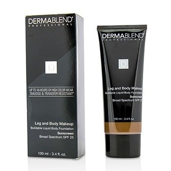 Dermablend Leg and Body Make Up Base Corporal Líquida Edificable Protectora Solar de Amplio Espectro SPF 25 - #Deep Natural 85N