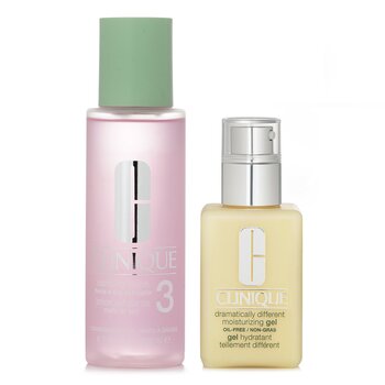 Clinique Dramatically Different Set 3: Moisturising Gel & Clarifying Lotion 3 - Combination Oily to Oily