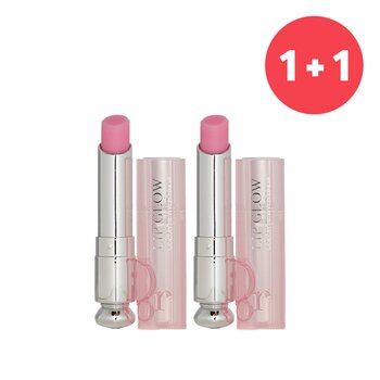 【1+1 Set】Dior Addict Lip Glow Reviving Lip Balm - #001 Pink