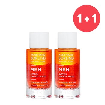 Annemarie Borlind 【1+1 Set】Men System Energy Boost 2-Phase Beard Oil