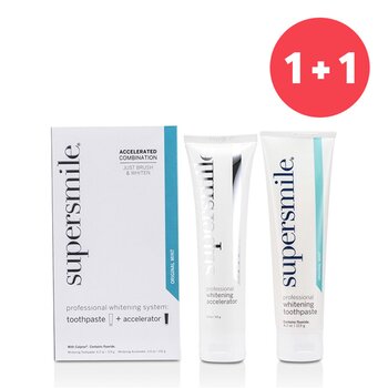 Supersmile 【1+1 Set】Professional Whitening System: Toothpaste 119g + Accelerator 102g