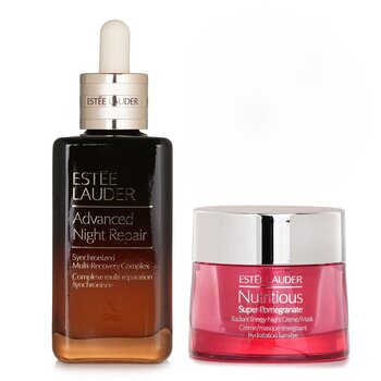 Estee Lauder Estee Lauder Nutritious Super-Pomegranate Radiant Energy Night Creme/Mask + ANR Synchronized Multi-Recover (Standard Edition)