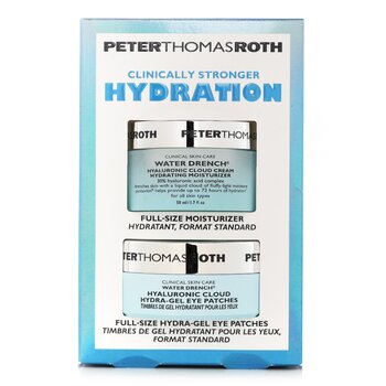 Peter Thomas Roth Clinically Stronger Hydration Full Size 2 Piece Kit: Water Dranch Hydrating Moisturizer 50ml + Hydra Gel Eye Patches 30pairs