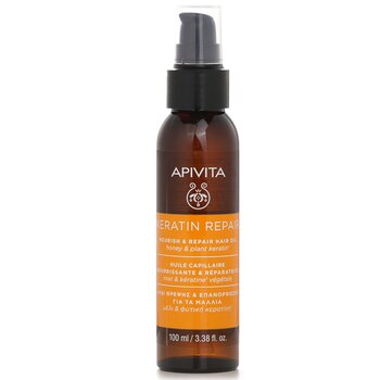 Apivita Keratin Repair Nourish & Repair Hair Oil Honey & Plant Keratin